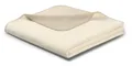 Biederlack Wohndecke Kuscheldecke 150x200 Doubleface ecru-feder beige uni 771803