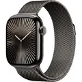 Apple Watch 10 42mm GPS+4G Titan Milanaise schiefer/schiefer - Dunkelgrau