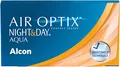 Air Optix Night & Day Aqua Monatslinsen weich | 6 Stück | BC 8.4 mm | DIA 13.8 mm | -10.00 Dioptrien