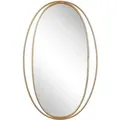 Beliani Wandspiegel BESSON Gold 3x53x90