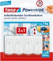 tesa Gardine Klebehaken für max. 1,0 kg, 1,4 x 3,4 cm, 4 St.