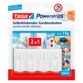 tesa Gardine Klebehaken für max. 1,0 kg, 1,4 x 3,4 cm, 4 St.