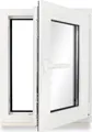 Kellerfenster Kunststoff weiß Dreh-Kipp 80x85 cm(BxH) DIN Rechts 2 -fach Glas Dichtung Schwarz