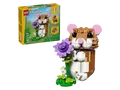 LEGO Creator 31376 Niedlicher Hamster mit Blume Bausatz, Mehrfarbig Kunststoff