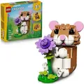 LEGO Creator 3-in-1-Set Niedlicher Hamster mit Blume - Kinderspielzeug mit Tierfigur - Hamster Konstruktionsspielzeug - MINT Spielzeug mit 3 Bauopt... - Bronze