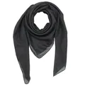 Mundschutz Halstuch schwarz Tuch Schal 100x100 cm schwarzes BaumwollTuch KopfTuc