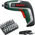Bosch Akkuschrauber IXO 7 Bit-Set, 06039E000B, 3,6V / 2,0Ah, mit LED-Licht und Bitset, 5,5 Nm