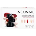 NEONAIL Naegel Farbige-UV-NagellackeGolden Muse Collection Set UV Nagellack Sunset Nude 3 ml + UV Nagellack Blush Flush 3 ml + UV Nagellack Blushing Red 3 ml + Nail Stickers Metallic Gold 1 Stk. (24,99 € / 1 Stk.)