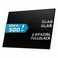 SUNNIVA Solarmodul 500 W FULL BLACK Bifazial Glas/Glas PV Modul Solarpanel - PMax 500W Bifacial N-Type, für Balkonkraftwerk oder PV Solar Anlage