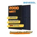 500Watt x4 Bienesol Solarmodul Solarpanel FULL BLACK Bifazial Glas/Glas 4 Stück