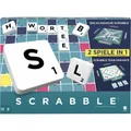 Mattel HWD45 Scrabble Original „2 in 1“ Brettspiel für 2-4 Spieler