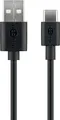 Wentronic 59118 0.5m USB A USB C Männlich Männlich Schwarz USB Kabel (59118)