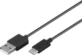 GOOBAY 59118 - Sync- & Ladekabel, USB-A -> USB-C, 0,5 m, schwarz