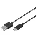USB-C 2.0 Sync- & Ladekabel A-Stecker  C-Stecker schwarz - Länge: 0,50m