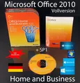 Microsoft Office Home and Business 2010 Vollversion Box, CD SP1 Zweitnutzung OVP