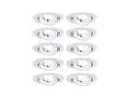 Paulmann LED Einbauleuchte 3-Step-Dim 10er-Pack 82mm 70° 10x4,8W