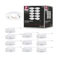 Paulmann 99995 LED Einbauleuchte 3-Step-Dim 10er-Pack schwenkbar 82mm 70° 10x4,8W 10x450lm 230V 3000K Weiß