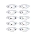 Paulmann LED Einbauleuchte 3-Step-Dim 10er-Pack 82mm 70° 10x4,8W 10x450lm 3000K