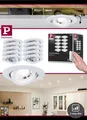 Paulmann LED Einbauleuchte 10er-Set Weiss 3-Step Dim schwenkbar 70°  230V 3000K