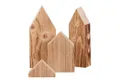 UNUS HOME Dekofigur Holzstadt Dekoration Altholz
