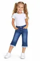Girls Fashion Capri Stretch Jeans Hose Kinder Sommerhose Gr. 104 M516.4