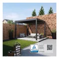 Weide Classic Pergola Aluminium freistehend 3 x 3,6 M Lamellendach anthrazit?
