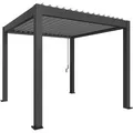Biohort Pergola 3 m x 3 m Dunkelgrau-Metallic/Silber-Metallic