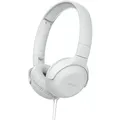 Philips On Ear Kopfhörer UH201WT/00 Kopfhörer mit Kabel (Faltbar, Weiche Ohrpolster, Mikro, 1,2 Meter Kabel) Weiß