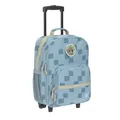 LÄSSIG Kinderkoffer Trolley Reisekoffer mit Teleskopstange und Rollen für Kinder Handgepäck/Trolley Pattern Party Blue