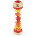 Hape Rassel, Gelb, Orange, Rot, Holz, Kunststoff, Buche, Schima, Sperrholz, 5x20x5 cm, unisex, Reach, EN 71, Spielzeug, Babyspielzeug, Babyrasseln