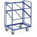 Rollcart Eurokastenwagen 16-4336, offene Rahmen, 820 x 620mm Ladefläche, 3 Etagen, neigbare Böden