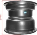 Stahlfelge 10 Zoll hinten Lochkreis 110 mm schwarz Quad ATV