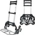 Dönges Treppensteiger-Sackkarre, Tragkraft bis zu 75 kg, Farbe schwarz/grau