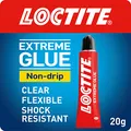 Loctite Extremkleber, flexibler Allzweck-Klarkleber mit Stoß- und Wetterbeständigkeit, Reparaturkleber mit tropffreier Gel-Formel, starker Kleber für Innen- und Außenbereich, 1 x 20 g
