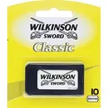 Wilkinson-Sword Rasierklingen Classic, für Rasierhobel, 1-fach Klinge, 10 Stück