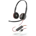 Poly - Plantronics Blackwire C3220 USB-A Headset - Schwarz