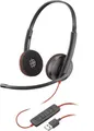 POLY Blackwire C3220 Microsoft Lync USB-A Stereo Computer Headset 209745-22