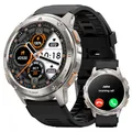 KOSPET Tank T3 Smartwatch Herren mit Telefonfunktion,60+Tage Akkulaufzeit,5ATM Wasserdicht Fitnessuhr mit 1,43" AMOLED Always-On Display,170 Sportmodi