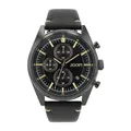 JOOP! Armbanduhr Herren Chronograph Analog, mit Leder Armband, Schwarz, 10 bar Wasserdicht, Kommt in Uhren Geschenk Box, 2034581