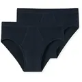 Schiesser Slip Essentials (2er-Pack) mit komfortablem Softbund blau 7