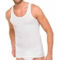 Schiesser Herren Achsel-Shirt Essentials 4er Pack, Farbe:Weiß (100);Größe:7/XL