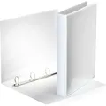 Esselte Präsentationsringbuch 49702, A4, 4 Ringe, Ø 25mm, aus PP, weiß, 2 Außentaschen