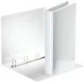 Esselte 49702 Ringbuch Präsentation, mit Taschen, A4, PP, 4 Ringe, 25 mm, weiss