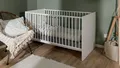 Babybett Gitterbett Kinderbett Juniorbett Blanc weiß inkl. Lattenrost 70x140