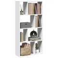 Bücherregal Weiß 60x20x120 Cm Spanplatte