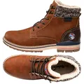 Nebulus Herren Winterstiefel ROVER, warme und praktische Stiefel, Übergangsschuhe, hellbraun - 42