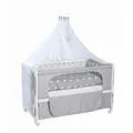 Roba Room Bed weiß 60x120 cm inkl. Textilien und Matratze Little Stars TOP