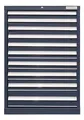 Werkzeugschrank, Schubladenschrank 10 Schubladen, blau