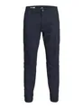 JACK & JONES Hose Cargo Jogger Pants Paul Flake AKM 542 Twill Gummibund, Navy Blazer,34W / 32L