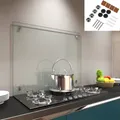 Küchenrückwand 100x50CM Glas ESG Spritzschutz Fliesenspiegel Herdspritzschutz 🏠